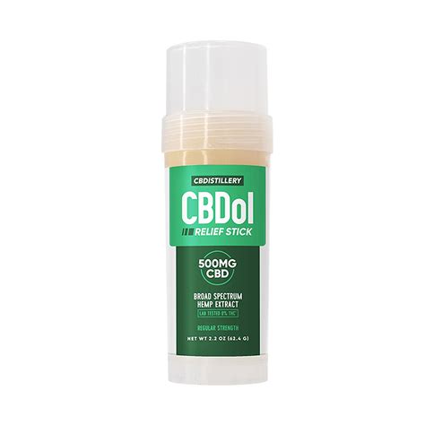 Cbdistillery Cbdol Relief Stick Broad Spectrum Thc Free 500mg Of Cbd