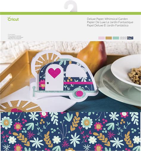 Cricut 2004109 Lot De 10 Comptes De Papier De Luxe En Bois Beau Jardin