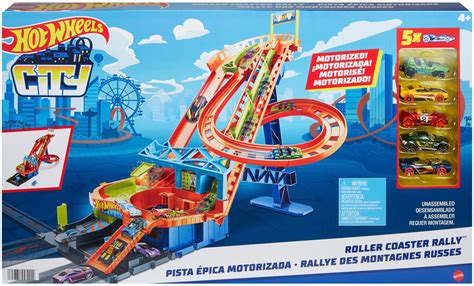 Best Buy Hot Wheels City Roller Coaster Rally Track Set HJV69