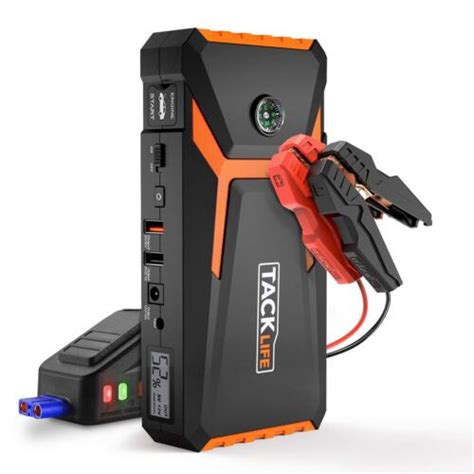 Tacklife T8 Car Jump Starter 800a Peak 18000mah 12v Auto Battery Booster Up Ebay