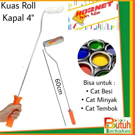 Jual Kuas Roll Kapal Kuas Roll Cat 4 Inch Roll Kapal 4inchi Gagang Kuas