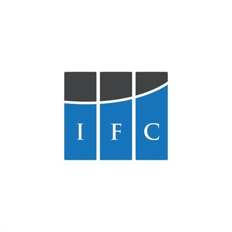 IFC letter logo design on WHITE background. IFC creative initials ...