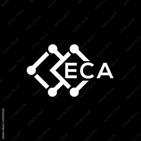 Eca Letter Logo Design On Black Backgroundeca Creative Initials