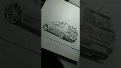 VW GOLF REBAIXADO RODAS DA AMAROK I DESENHO REALISTA Drawing Cars