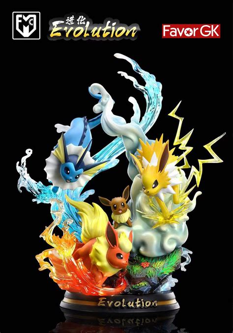 Evolution Of Eevee Pokemon Resin Statue MFC Studios In Stock