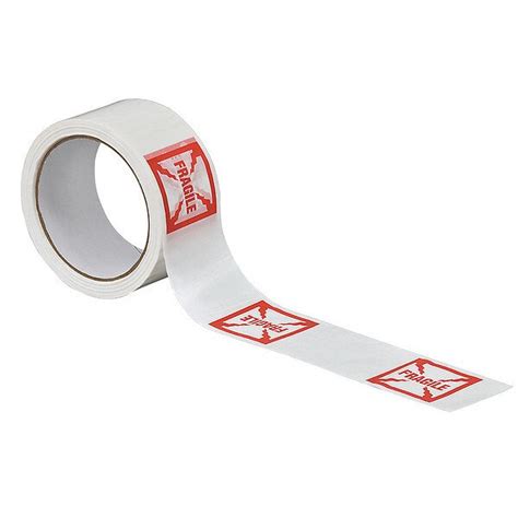 Tapecase Carton Sealing Tape Red White In X Yd C Zoro