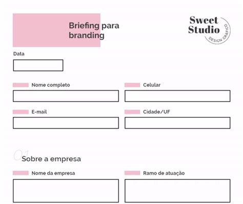 Modelos De Briefing Branding Editorial Website Vol 01 Loja