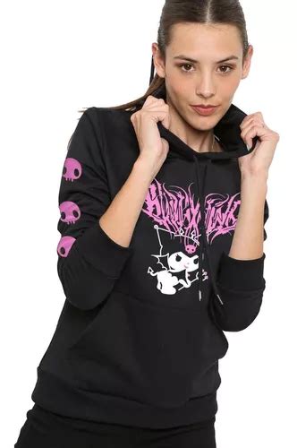 Buzo Canguro Kuromi Skull By Sanrio Aesthetic Goth Kawai En Venta En