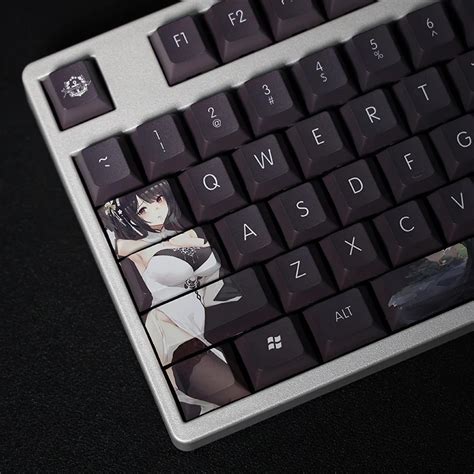 108 Tasten Set Azur Lane Chen Hai Keycap PBT 5 Seiten Farbstoff Subbed