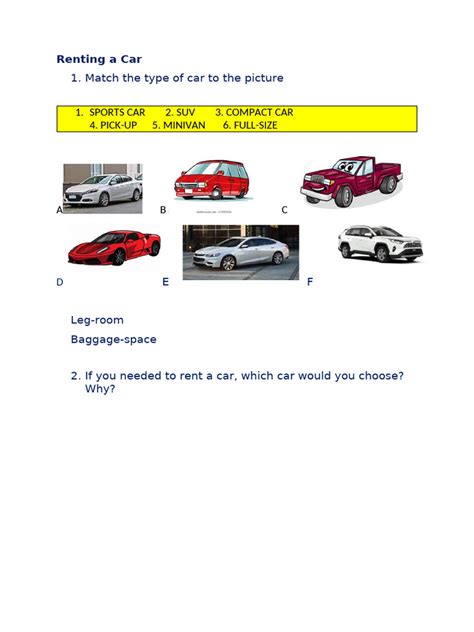 Renting a Car | PDF | Car Rental | Automotive Industry