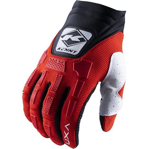 Gants Cross Titanium Kenny Rouge Noir Blanc Moto Axxe Fr Gants Cross