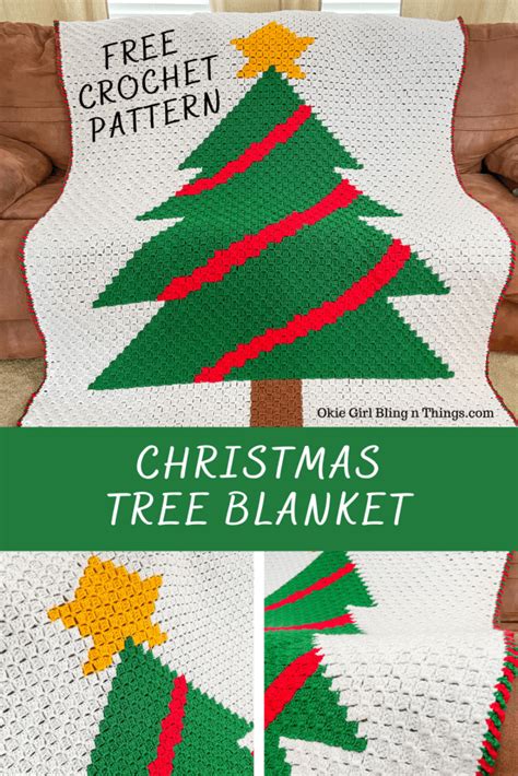 Christmas tree blanket crochet pattern – Artofit