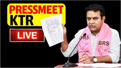 Ktr Live Ktr Press Meet At Telangana Bhavan Disha Tv Youtube