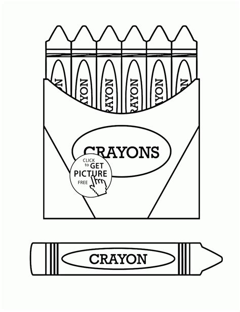 Red Crayon Coloring Coloring Pages