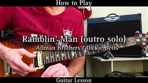 Ramblin Man Outro Solo Dickie Betts Allman Brothers Guitar