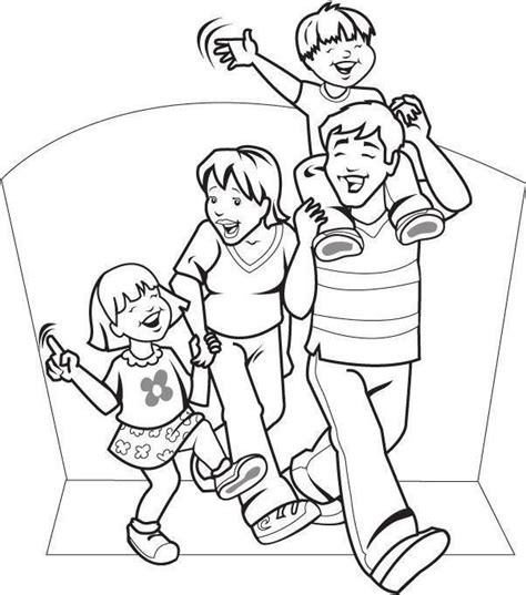 Dibujos Para Colorear Pintar Imagenes Dibujos De La Familia Para