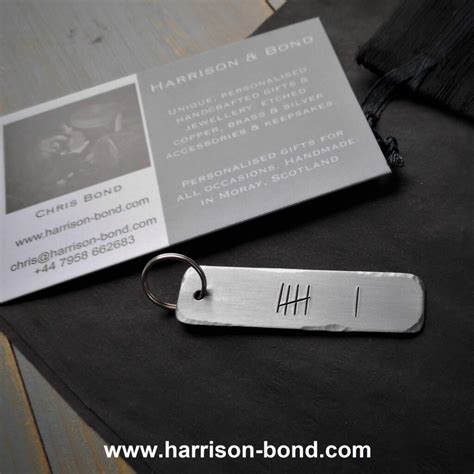 Iron 6th Anniversary Tally Marks Harrison Bond