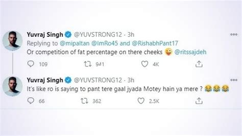 Yuvraj Singh Takes A Cheeky Dig At Rohit Sharma And Rishabh Pants