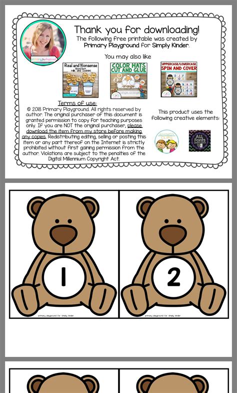 Counting Bears Printables - Printable Word Searches