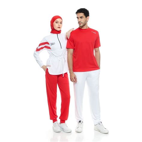 14 Baju Olahraga Merah Putih Modis Saat Agustusan