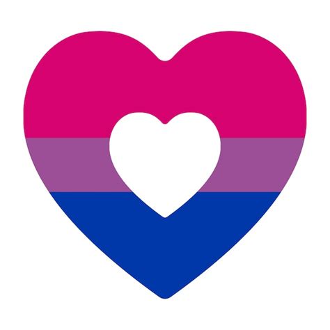 Premium Vector Bisexual Pride Flag In Shape