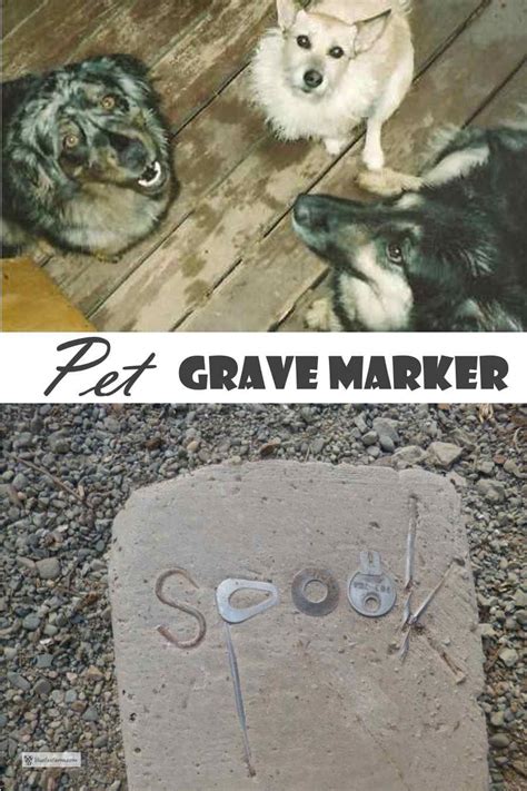 Pet Grave Marker - build your own pet grave memorial headstone