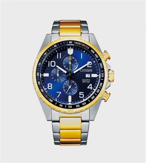 Buy Citizen Quartz Chronograph Blue Dial Analog Watch In Blue 6thstreet Qatar