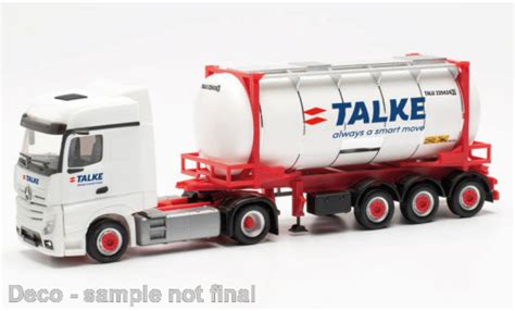 Miniature Mercedes Actros 1 87 Herpa Bigspace Talke 2018 Voiture