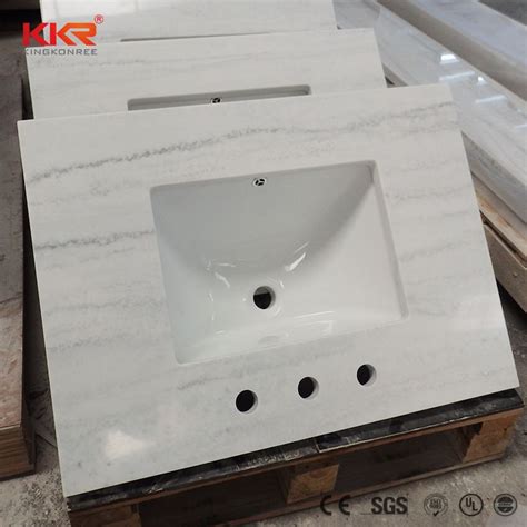 24 To 73 Inch Modern Cabinet Prefab Quartz Solid Surface Bathroom