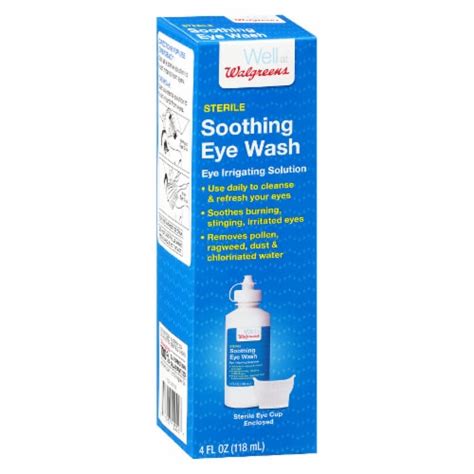 Walgreens Sterile Soothing Eye Wash Eye Irrigating Solution Fl Oz