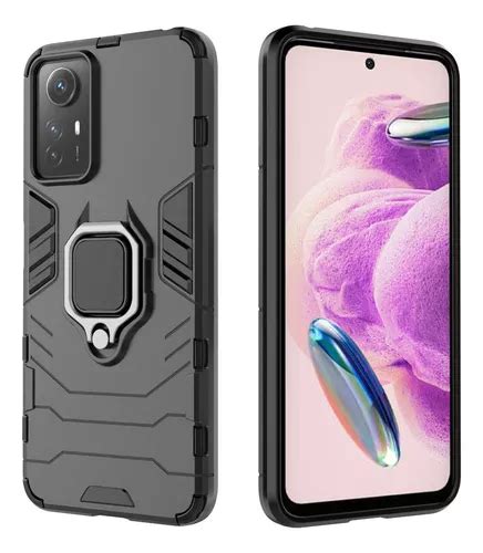 Funda Uso Rudo Para Redmi Note 12s Armor Ring Cristal 9d Meses Sin