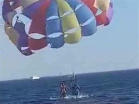 Shark attack jordan: Jordan Parasailing Shark Attack Video: Parasailing ...