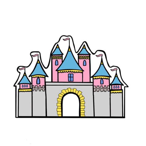 Disneyland Castle SVG Png Dxf Eps, Est Castle Digital File Iron on ...