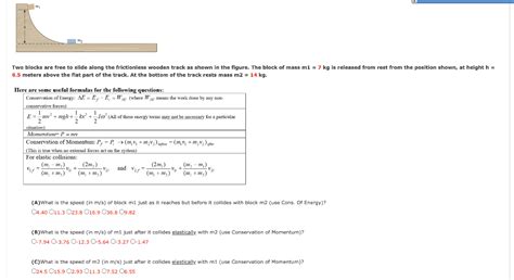 Solved M₁ Two Blocks Are Free To Slide Along The