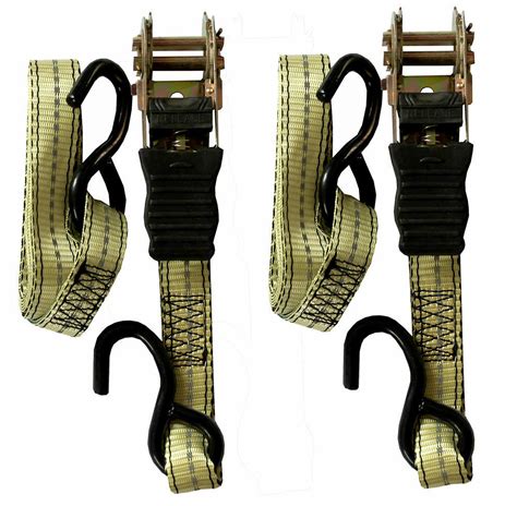 Pair Medium Duty Tie Down Ratchet Straps 25mm X 36m 450kg Swl As