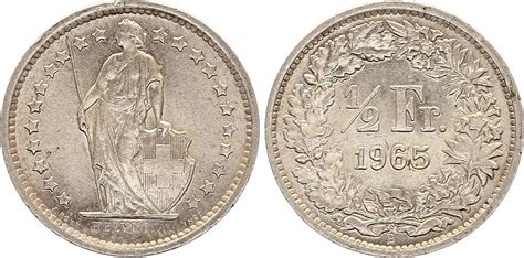 Coin Switzerland Franc Helvetia B Bern Silver