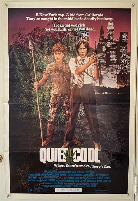 Quiet Cool 1986 Original Single Sided Movie Poster James Etsy