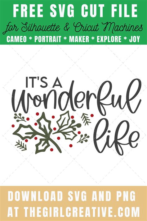 Its A Wonderful Life Svg The Girl Creative