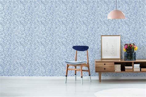 Abstract blue peel and stick wallpaper | Fancy Walls