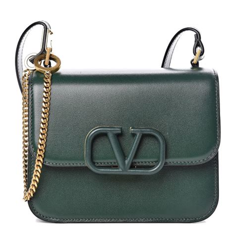 Valentino Garavani Smooth Calfskin Small Vsling Shoulder Bag Green