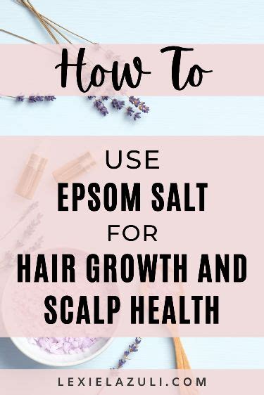 Epsom Salt Hair Benefits Easy Diy Hair Treatments Epsom Salt For