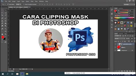 Cara Clipping Mask Di Photoshop Cs Youtube