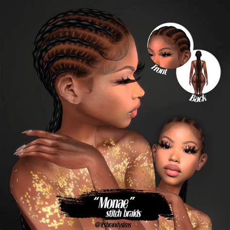 MONAE Stitch Braids Sims 4 Body Mods Sims 4 Game Mods Sims Mods