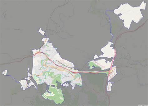 Map of Clarksburg city, West Virginia - Thong Thai Real