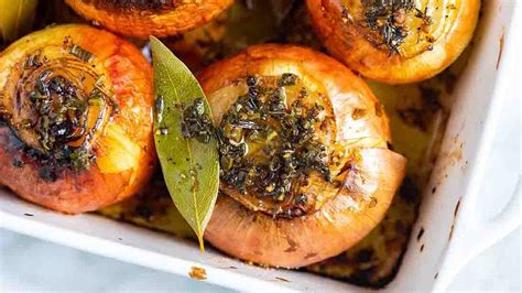 Buttery Whole Roasted Onions With Herbs