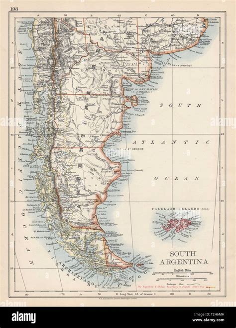 Carte de l argentine andes Banque de photographies et dimages à haute