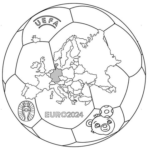 Coloriage Dessin De Uefa Euro 2024 Télécharger Et Imprimer Gratuit Sur Coloriageenfant