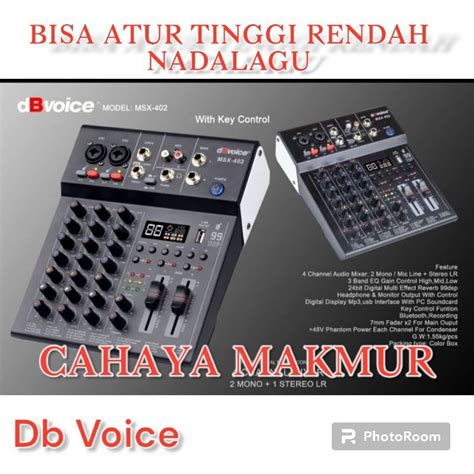 Jual Mixer Db Voice Msx Original Channel Dbvoice Msx Shopee