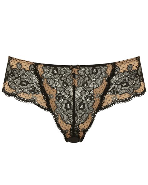 Clara Brief Black Vintage Gold Tkd Lingerie