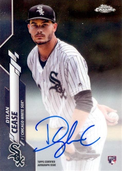 Dylan Cease autographed baseball card (Chicago White Sox) 2020 Topps ...